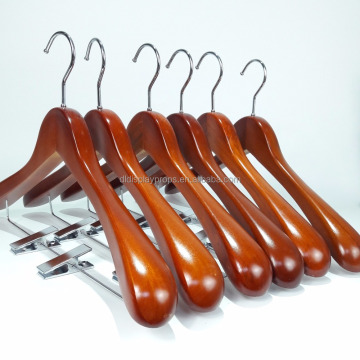 DL753 Hotel using high quality wooden clothes hanger used clothes hangers